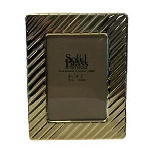 NEW Vintage Bowon Solid Brass Picture Frame 3.5” x 5”